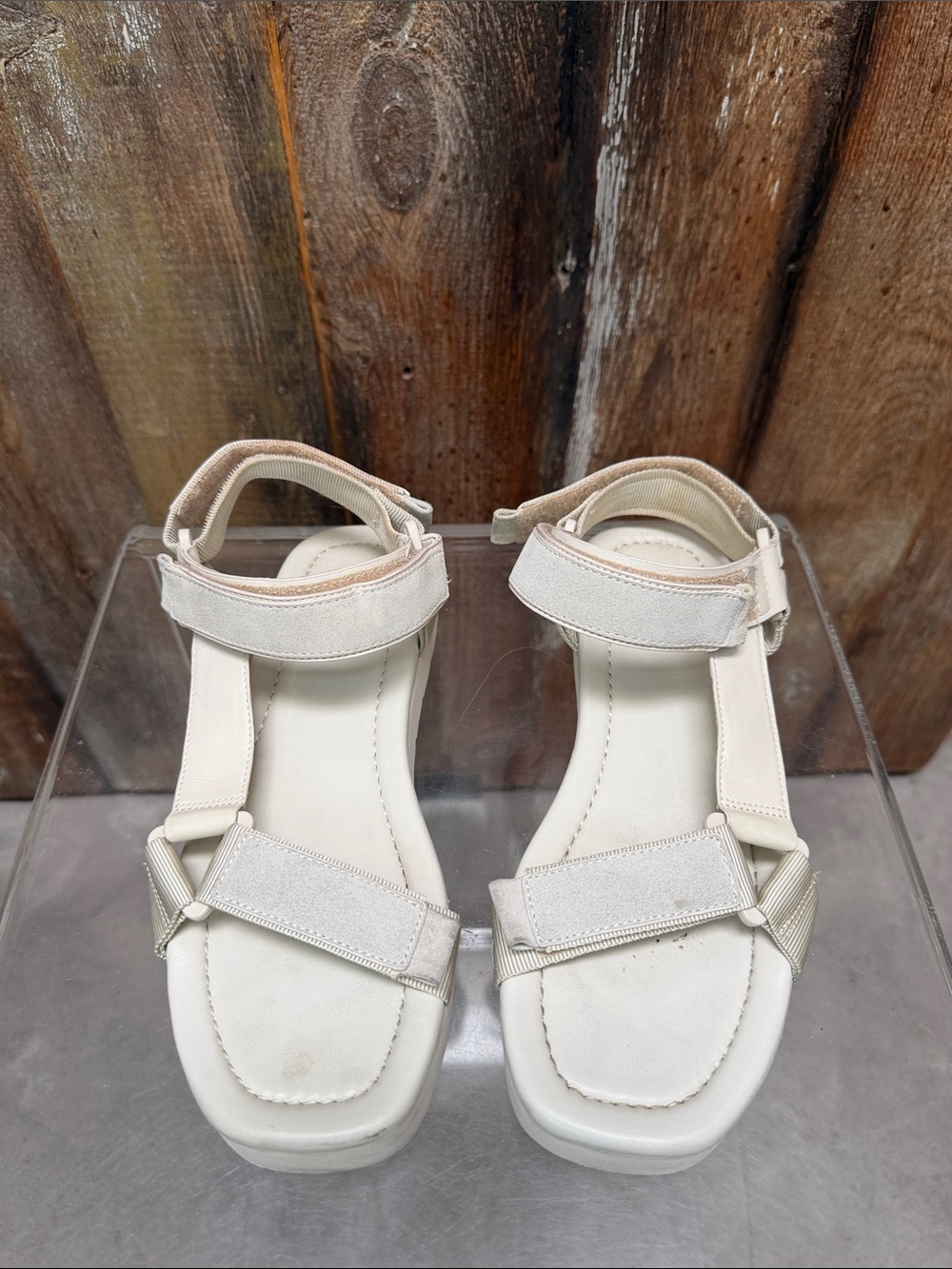 Vince Cream Strappy Sport Sandals